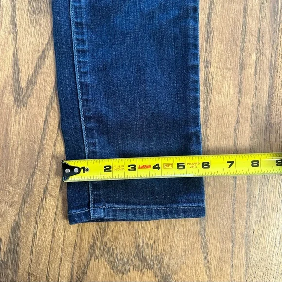 Paige Skyline Skinny Jeans Medium Dark Wash Blue Denim Size 29 Casual - Picture 5 of 12